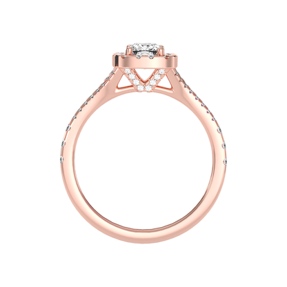 Excellent Halo Engagement Ring - Eight