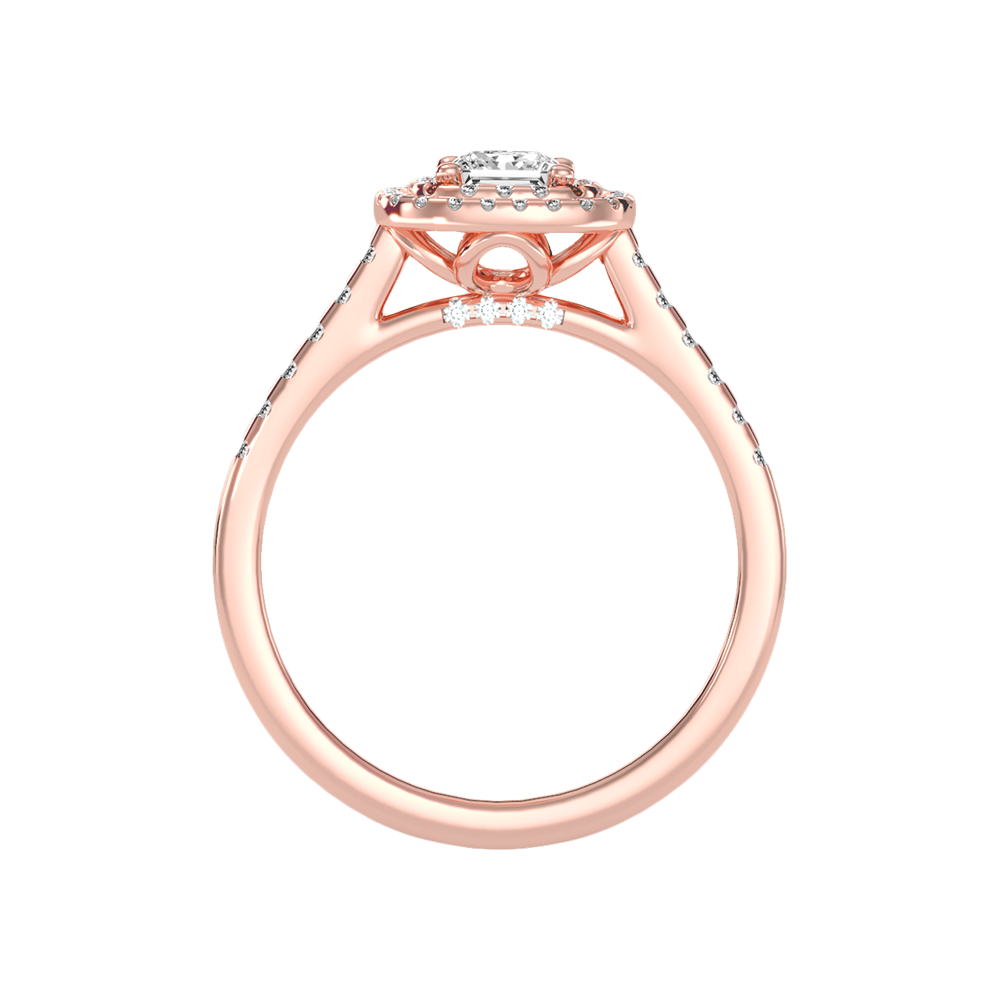 Exceptional Halo Diamond Engagement Ring - Twelve