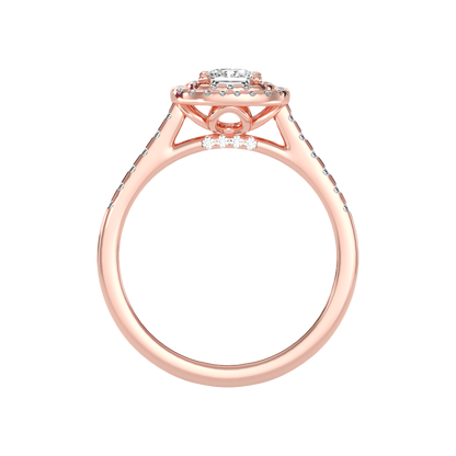 Exceptional Halo Diamond Engagement Ring - Twelve