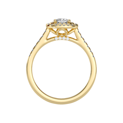 Exceptional Halo Diamond Engagement Ring - Two