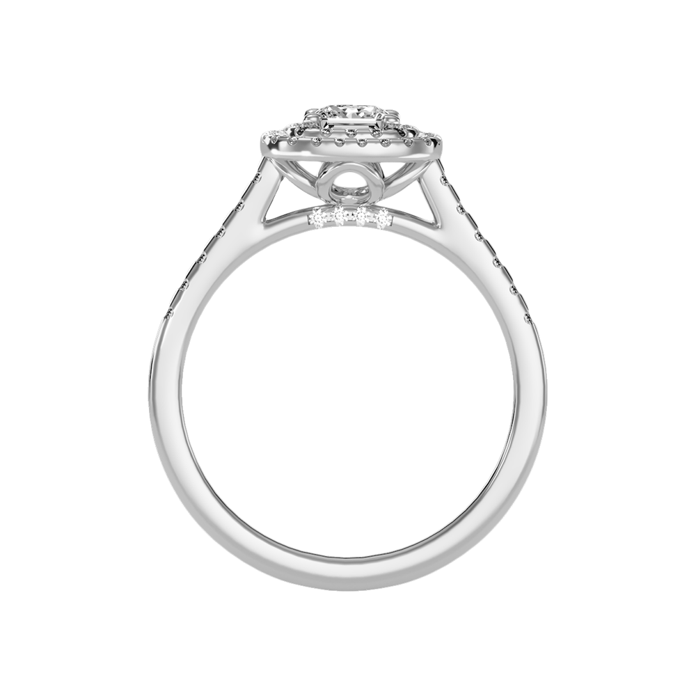 Exceptional Halo Diamond Engagement Ring - Eight