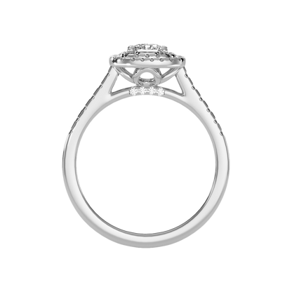 Exceptional Halo Diamond Engagement Ring - Eight