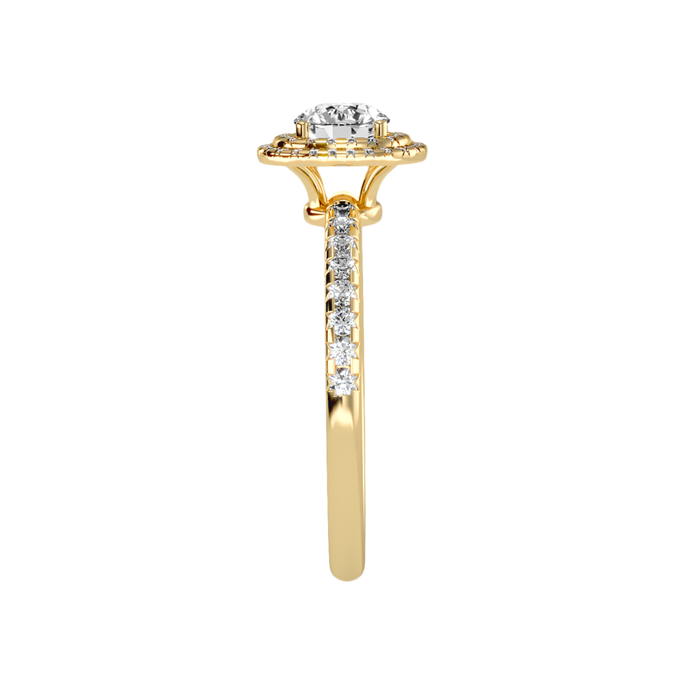 Exciting Halo Ring In 925 Sterling Silver - Eleven