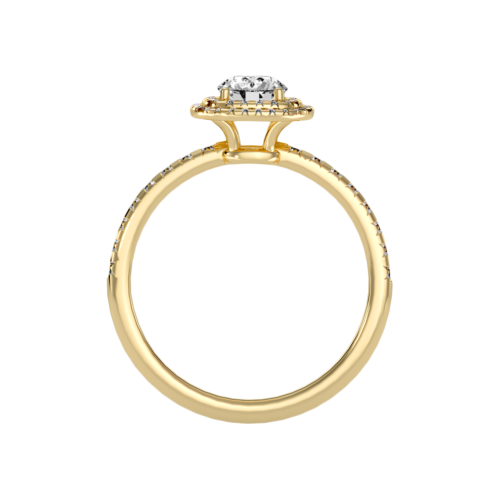 Exciting Halo Ring In 925 Sterling Silver - Twelve