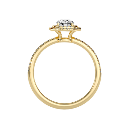 Exciting Halo Ring In 925 Sterling Silver - Twelve