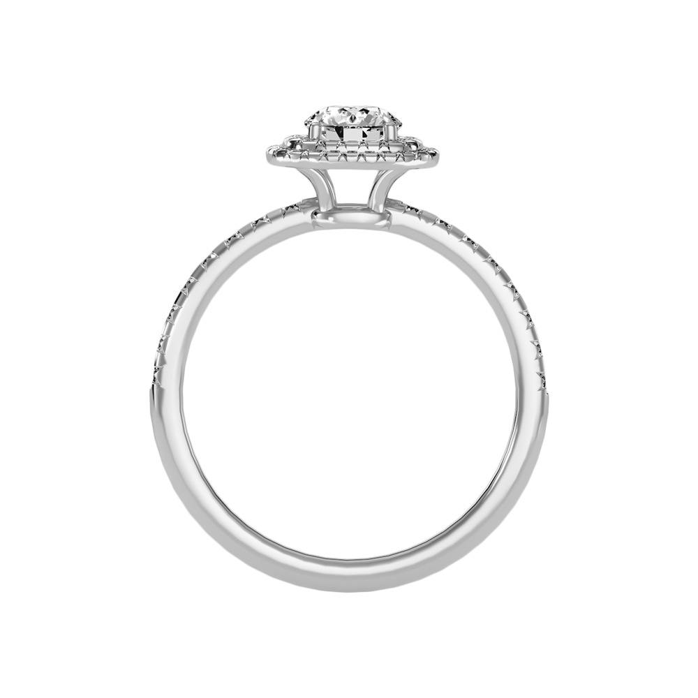 Exciting Halo Ring In 925 Sterling Silver - Two