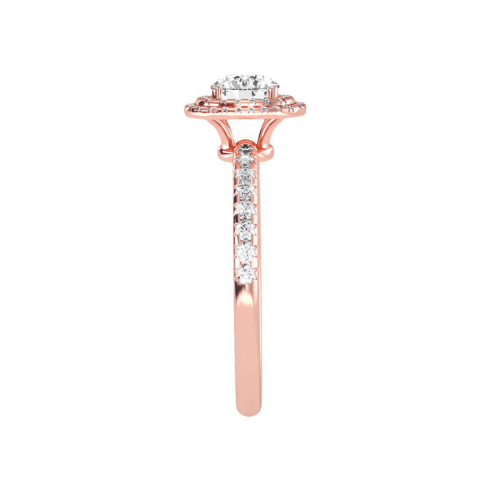 Exciting Halo Ring In 925 Sterling Silver - Eight