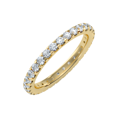 Exquisite Eternity Band In 925 Sterling Silver - One
