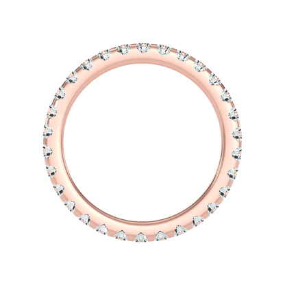Exquisite Eternity Band In 925 Sterling Silver - Ten