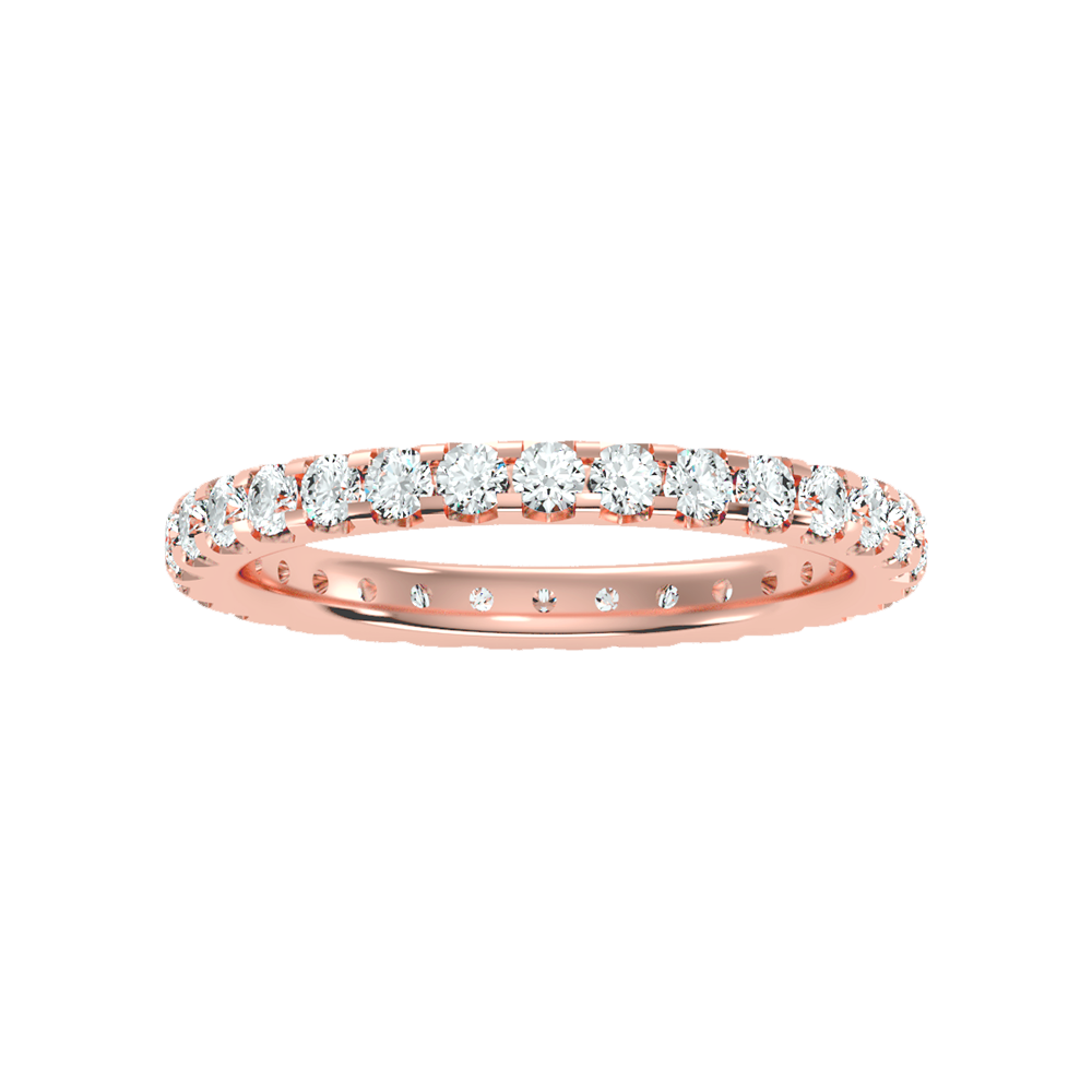 Exquisite Eternity Band In 925 Sterling Silver - Eleven