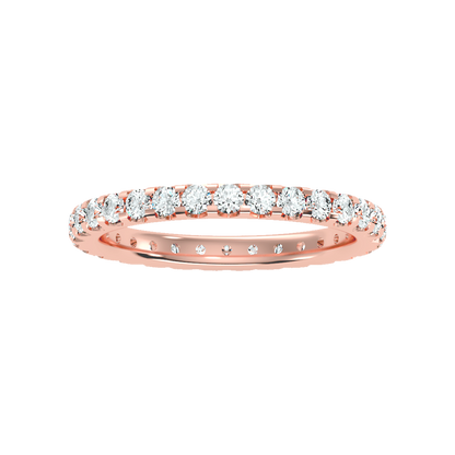Exquisite Eternity Band In 925 Sterling Silver - Eleven