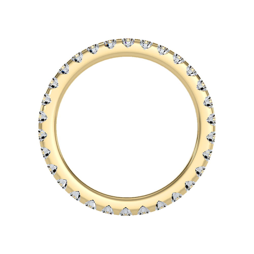 Exquisite Eternity Band In 925 Sterling Silver - Two