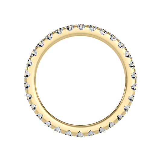 Exquisite Eternity Band In 925 Sterling Silver - Two