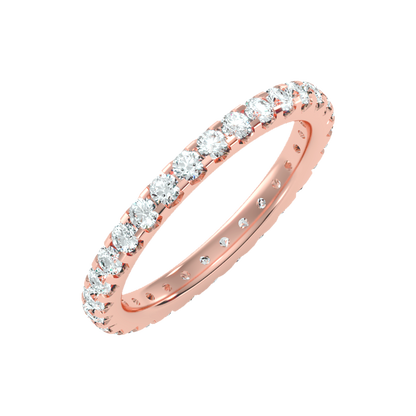 Exquisite Eternity Band In 925 Sterling Silver - Nine