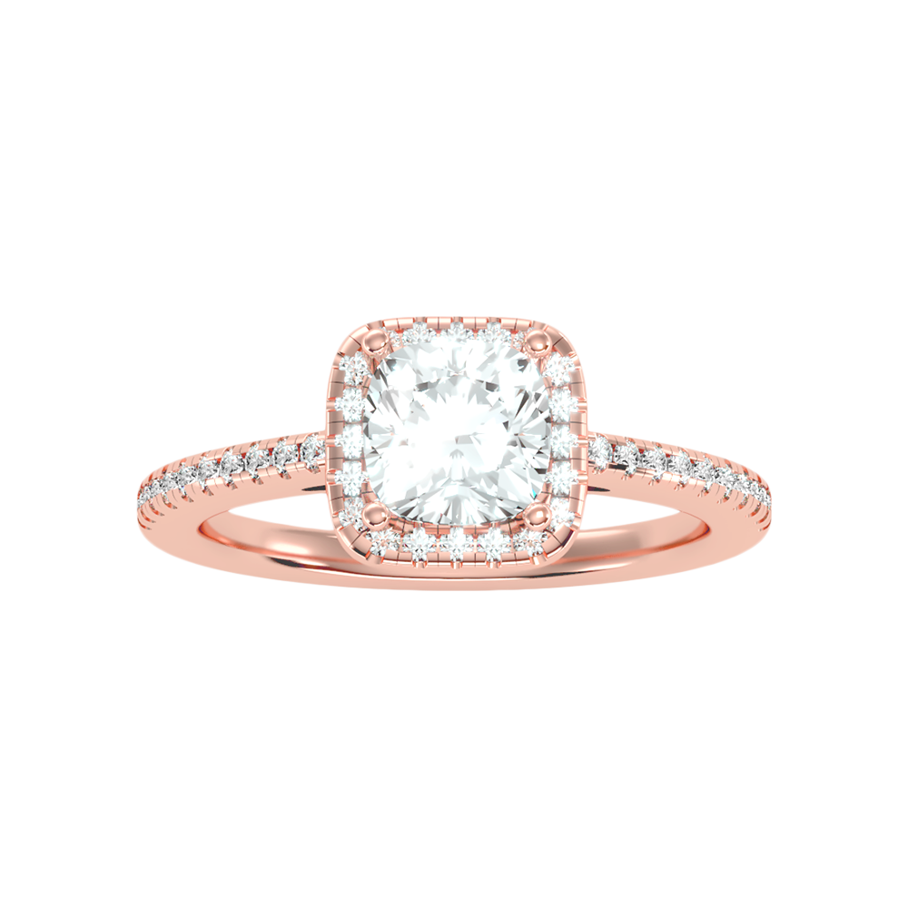 Exquisite Solitaire Ring In 925 Sterling Silver - Eleven