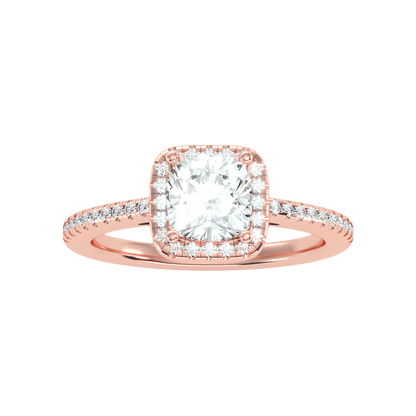 Exquisite Solitaire Ring In 925 Sterling Silver - Eleven