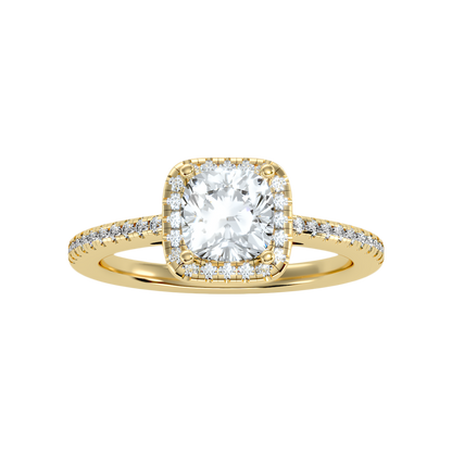 Exquisite Solitaire Ring In 925 Sterling Silver - Three
