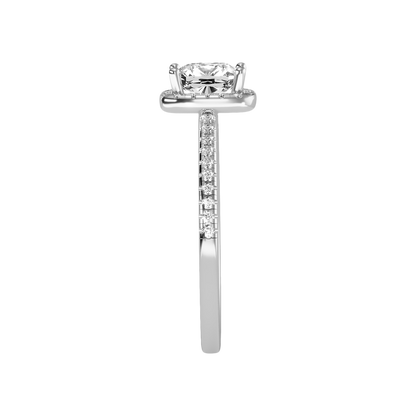 Exquisite Solitaire Ring In 925 Sterling Silver - Seven