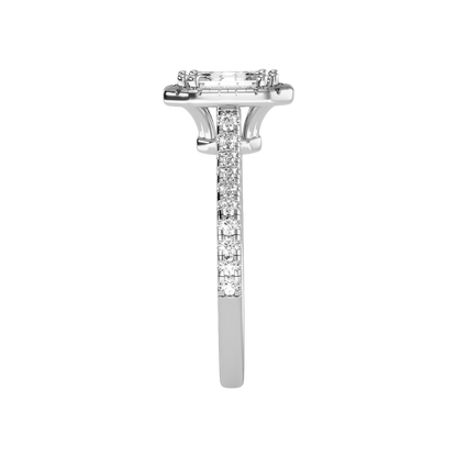Extraordinary Diamond Halo Engagement Ring - Five
