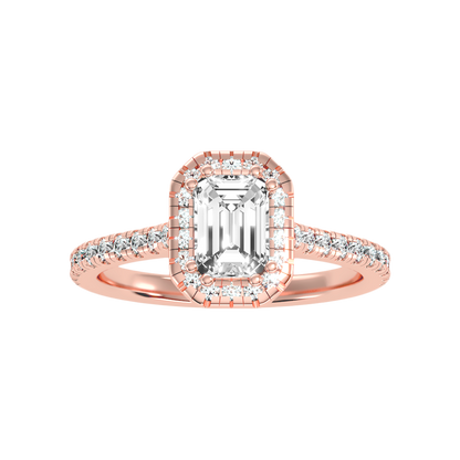 Extraordinary Diamond Halo Engagement Ring - Seven