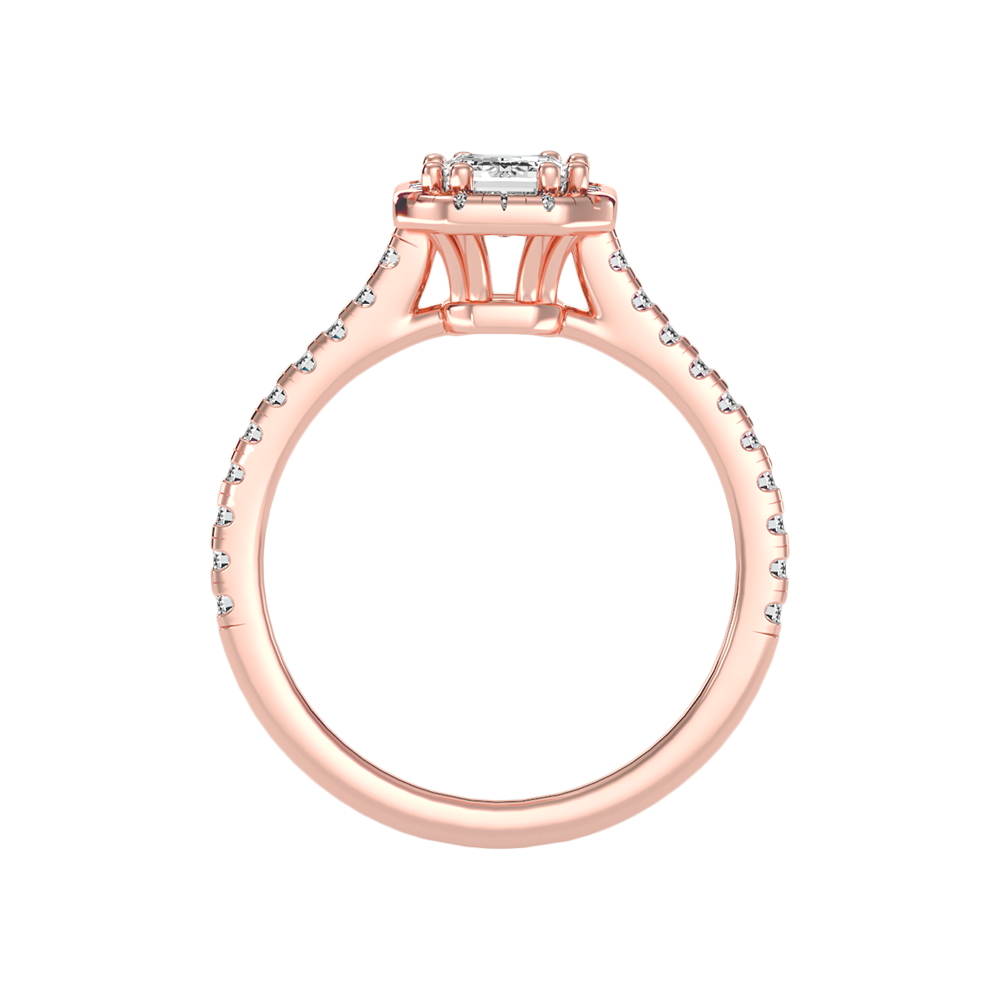 Extraordinary Diamond Halo Engagement Ring - Nine