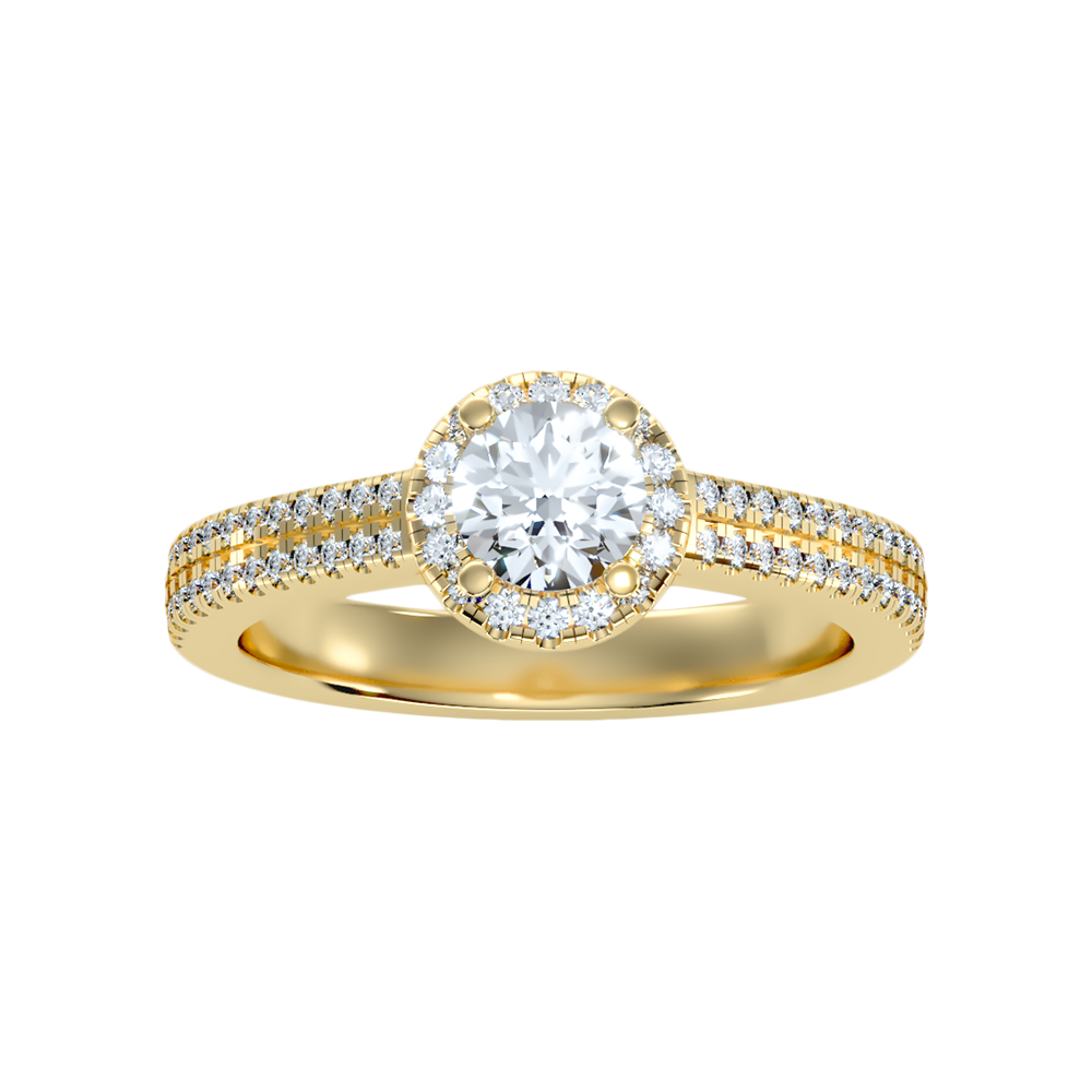 Exuberant Halo Ring - Three