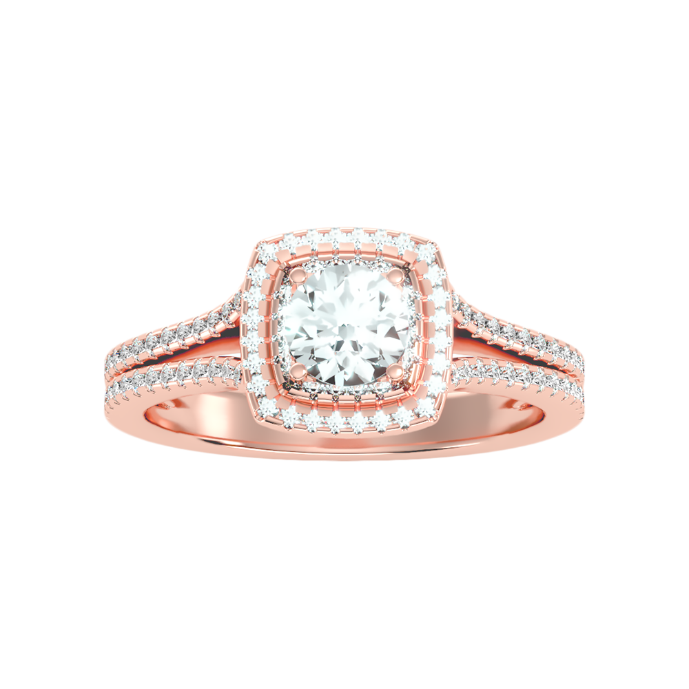 Exultant Halo Ring - Three