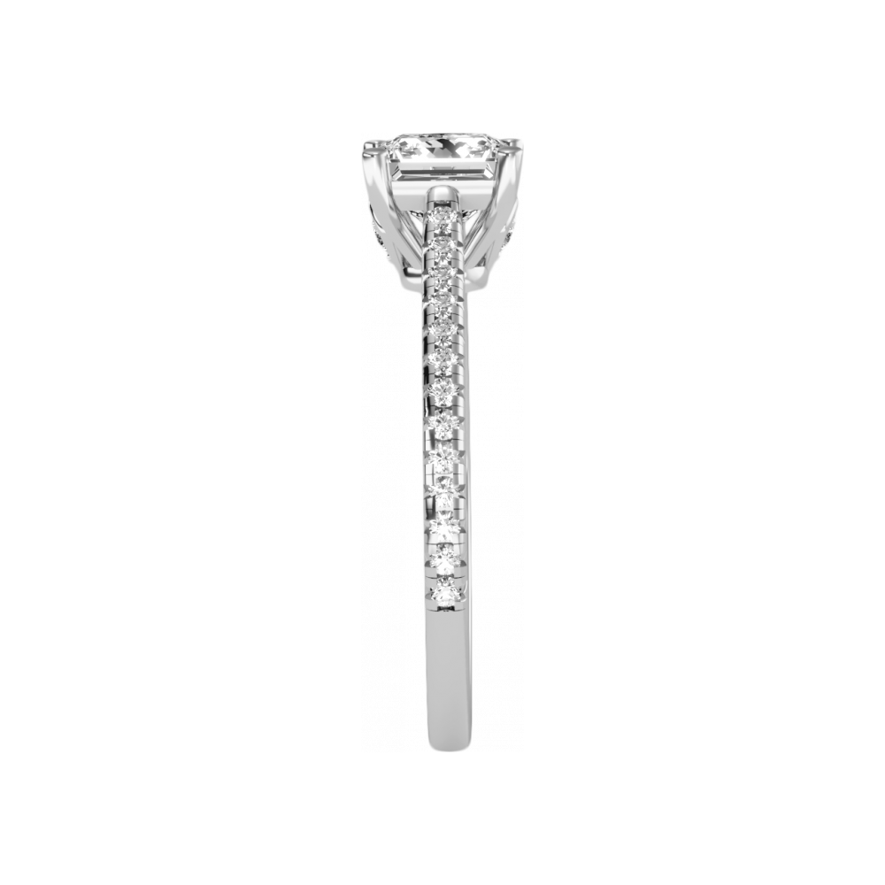 Fable Solitaire Ring In 925 Sterling Silver - Three