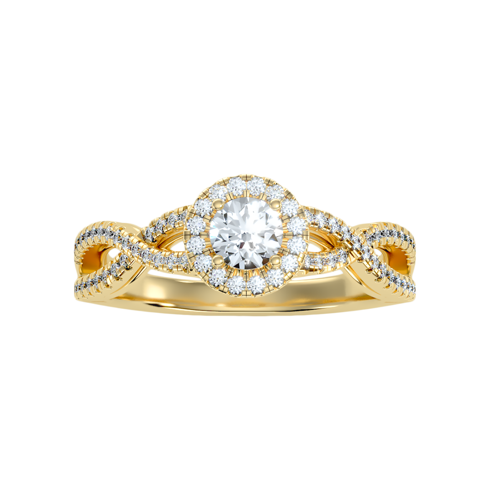 Fabulous Halo Diamond Ring - Ten