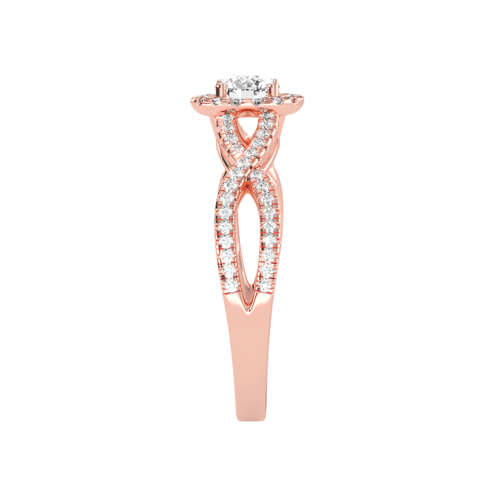 Fabulous Halo Diamond Ring - Three