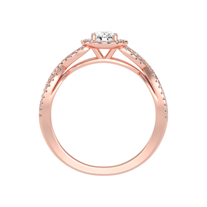 Fabulous Halo Diamond Ring - Four