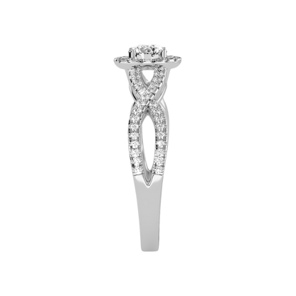 Fabulous Halo Diamond Ring - Seven