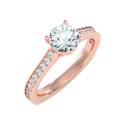 Fab Solitaire Ring In 925 Sterling Silver - Nine