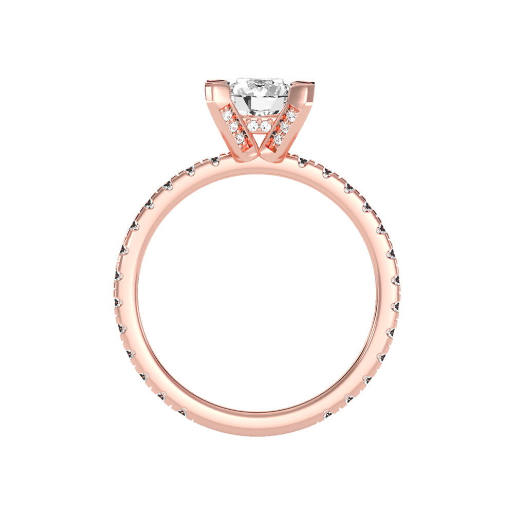 Fair Solitaire Ring In 925 Sterling Silver - Six