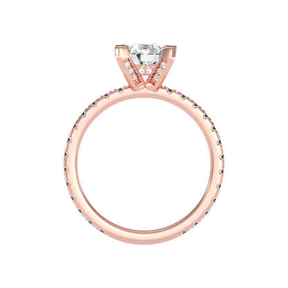 Fair Solitaire Ring In 925 Sterling Silver - Six