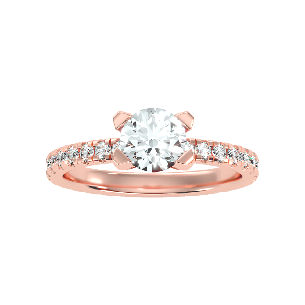 Fair Solitaire Ring In 925 Sterling Silver - Seven