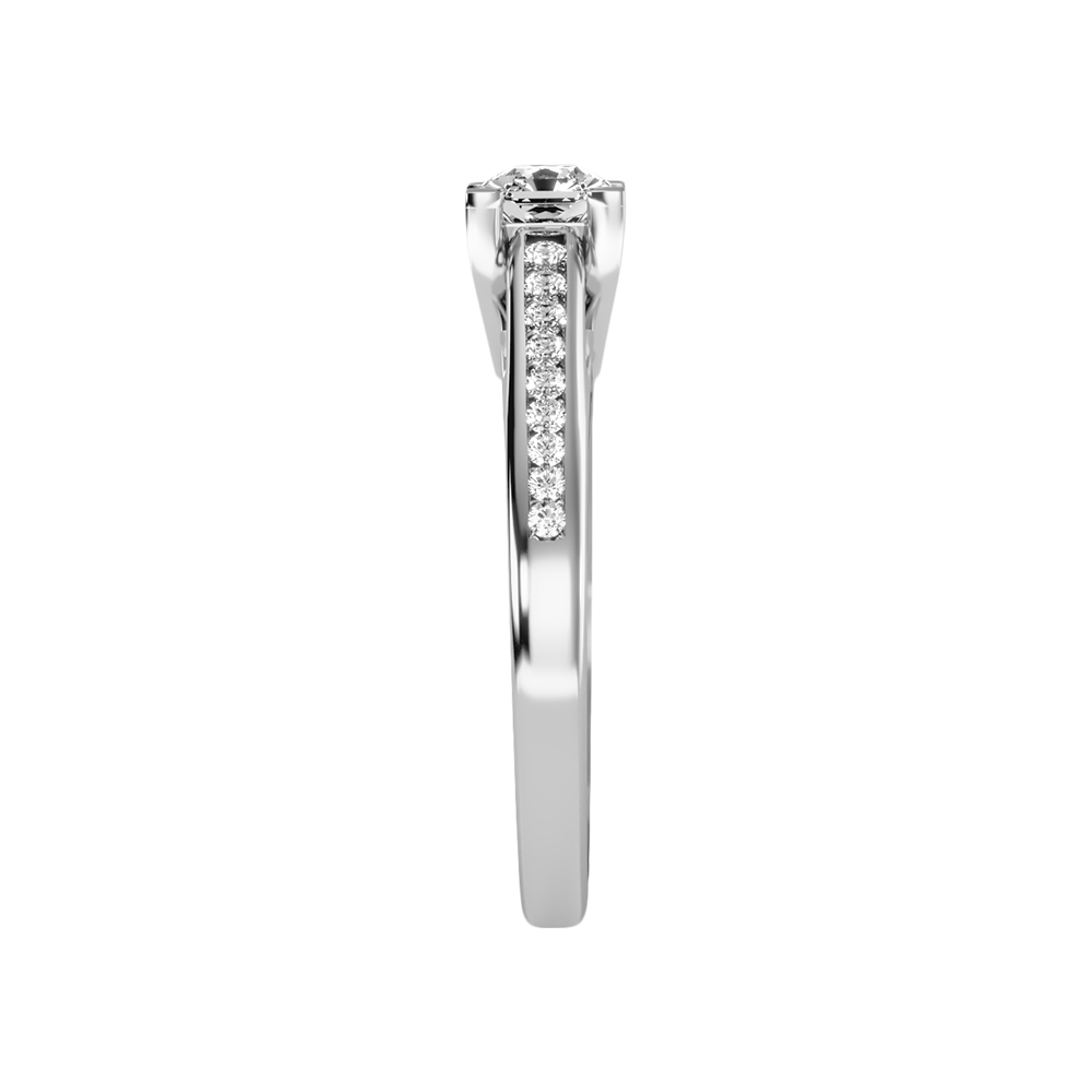 Fanciful Solitaire Ring - Four