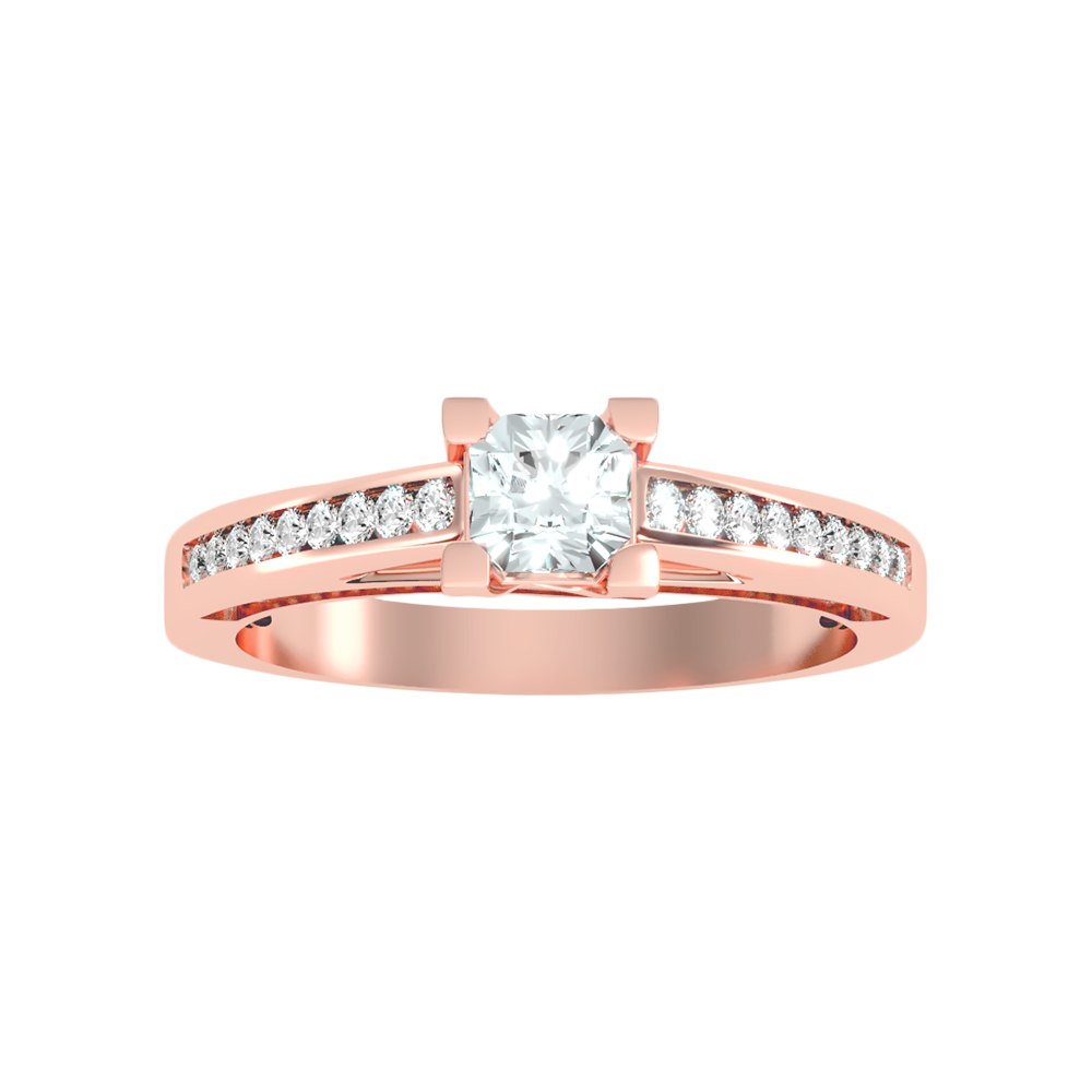 Fanciful Solitaire Ring In 925 Sterling Silver - Seven