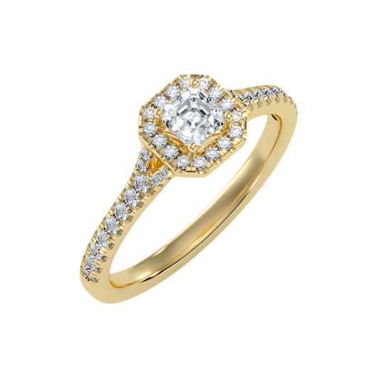 Fancy Solitaire Ring In 925 Sterling Silver - One