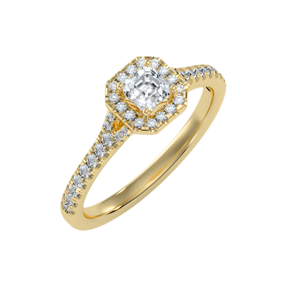 Fancy Solitaire Ring - One