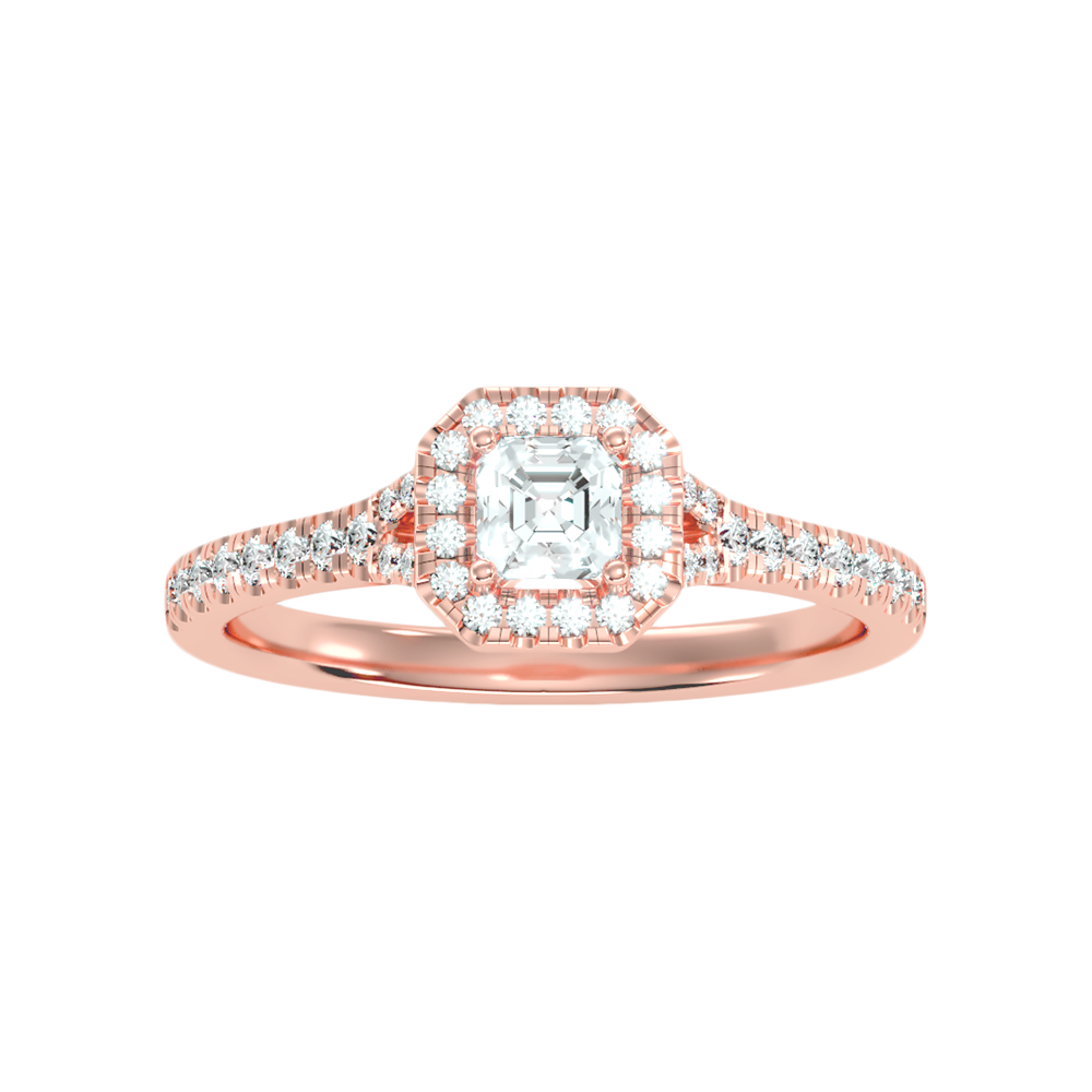 Fancy Solitaire Ring In 925 Sterling Silver - Eleven