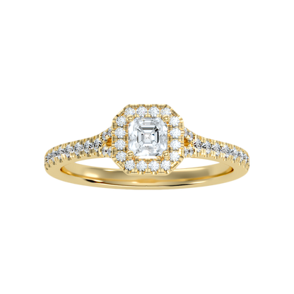 Fancy Solitaire Ring - Three