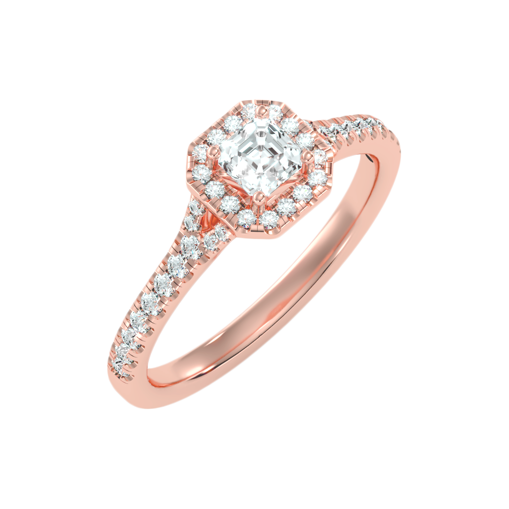 Fancy Solitaire Ring In 925 Sterling Silver - Nine