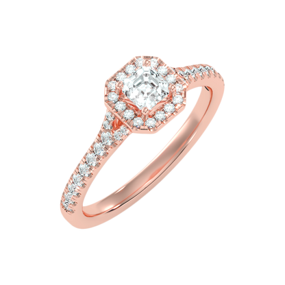 Fancy Solitaire Ring In 925 Sterling Silver - Nine