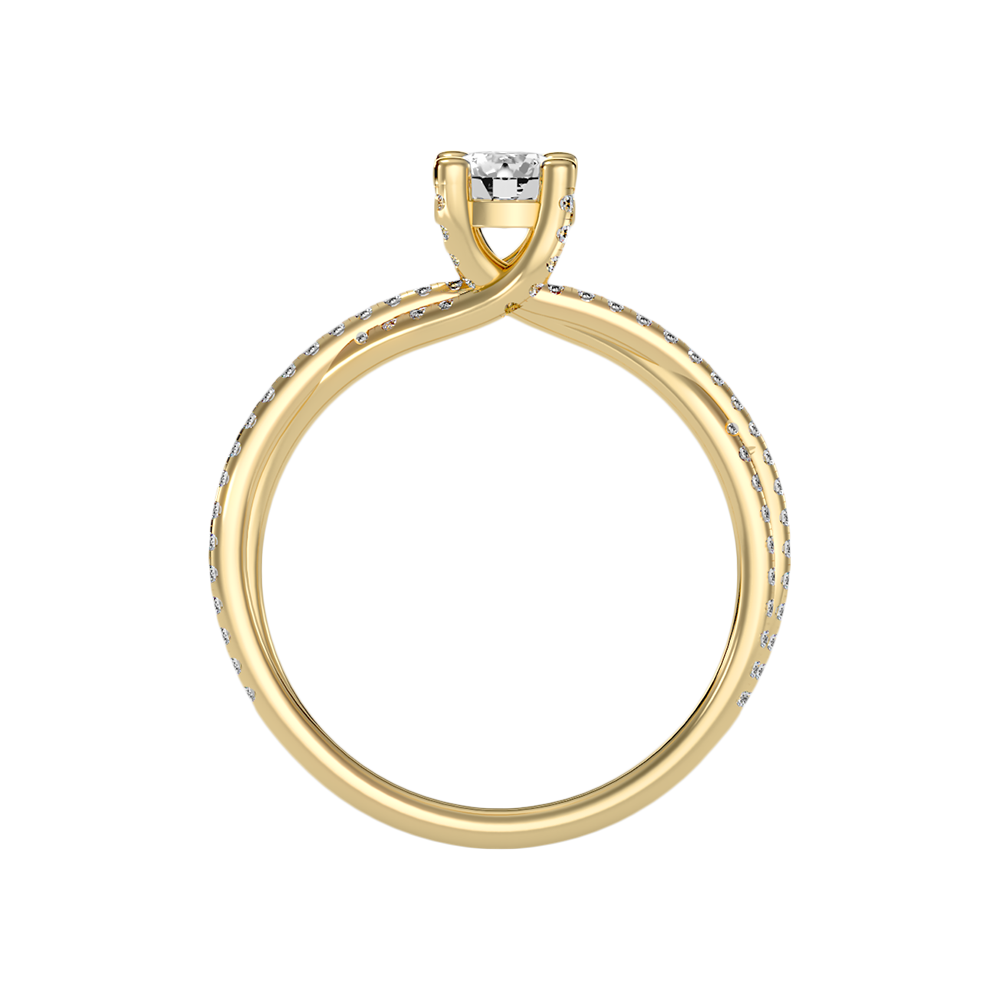 Fantasia Solitaire Ring In 925 Sterling Silver - Twelve
