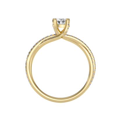 Fantasia Solitaire Ring In 925 Sterling Silver - Twelve