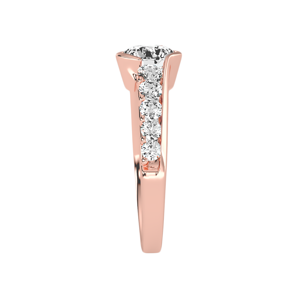 Fantastic Diamond Ring In 925 Sterling Silver - Three