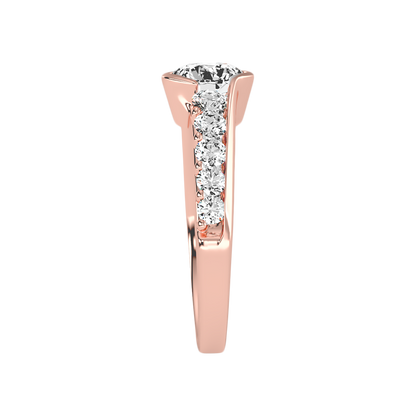 Fantastic Diamond Ring In 925 Sterling Silver - Three