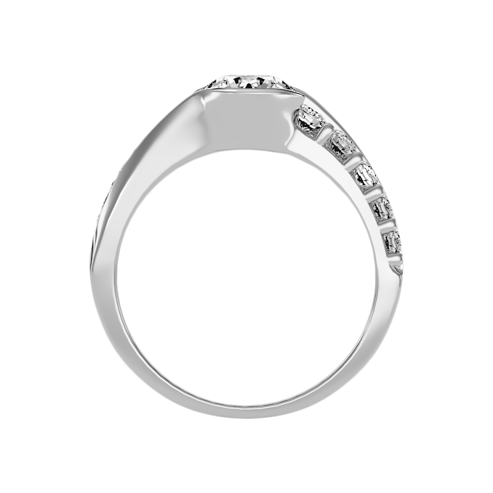 Fantastic Diamond Ring In 925 Sterling Silver - Eight