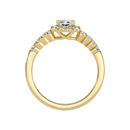 Fashionable Solitaire Ring In 925 Sterling Silver - Twelve